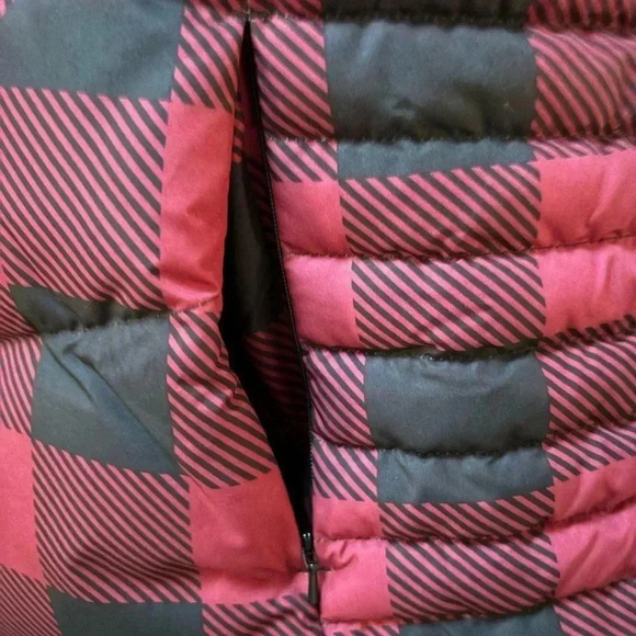 🖤❤️ALPINE DESIGN QUILTED PUFFER BUFFALO CHECK DOWN FILLED HOODIE VEST SIZE XL - Picture 8 of 12